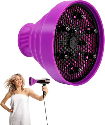 Image de Diffuseur universel en silicone, compatible avec la plupart des sèche-cheveux