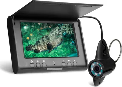 Zdjęcie produktu dla podwodna kamera wędkarska 720P, przenośna echosonda wideo z 4,3-calowym monitorem IPS, wodoodporność IP68, noktowizor IR, wbudowany akumulator, kabel 15 m, kamera podwodna do połowów na lodzie, jeziorach, łodziach