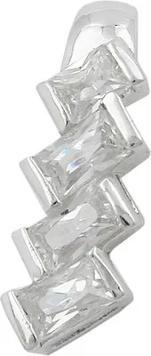 Produktbild von Anhänger mit 4 Zirkonia weiß 925 Echt Silber Silberanhänger für Damen