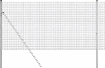 Produktbild von vidaXL Schweißdrahtzaun Bodenfixierung 10 x 1,2 m Verzinkter Stahl