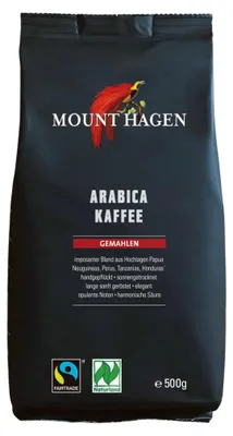 Image de Café torréfié bio Mount Hagen moulu, 12 x 500 g