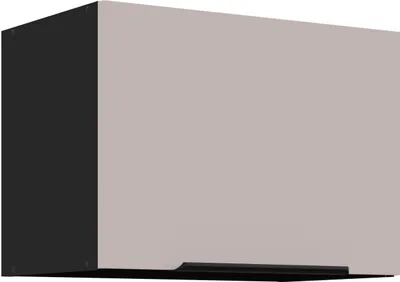 Produktbild von Küchen Kurzhängeschrank 50 cm ARONA Kaschmir beige matt + Schwarz matt Küchenzeile Küchenblock Küche Einbauküche