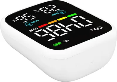 Produktbild von Luftqualitätsmonitor 8 in 1 Multifunktionale USB-Ladung Kohlendioxid Luftfeuchtigkeit Detektor für Tuya