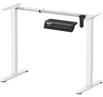 Zdjęcie produktu dla Podstawa do biurka siedząco-stojącego - Elektryczna regulacja wysokości - 72 do 118 cm - Stalowa rama - Do blatów 100 do 160 cm