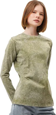Zdjęcie produktu dla Damska koszulka z długim rękawem 3XL – Stonewash – 100% bawełna – Wygodna i elegancka – Styl vintage