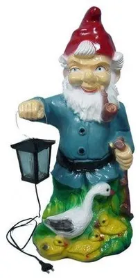 Immagine prodotto di Nano con lanterna figura statua da giardino scultura gnomo sculture decorazione lampada nuovo