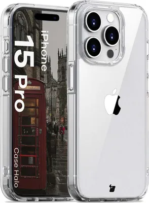 Produktbild von Bizon Case Halo für iPhone 15 Pro, transparent