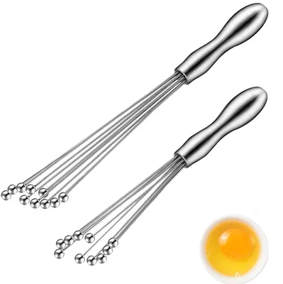 Schneebesen-Set 2er, Edelstahl, 25/30 cm, für Eier & Teig