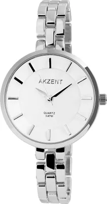 Produktbild von Akzent Damenuhr mit Metallarmband