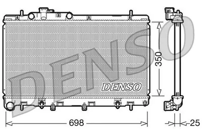 Obrázek produktu pro DENSO Chladič, chlazení motoru DRM36011