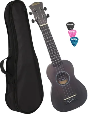 Image de Cascha HH 3960 Ukulele soprano noir