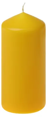 Produktbild von Stumpenkerzen Gelb 130/57 mm, 12 Stück