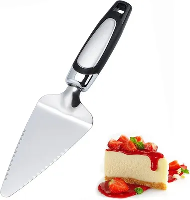 Produktbild von Edelstahl-Tortenschaufel, Pizza-Schaufel, Kuchenmesser, Pizza-Schneider (Kuchenschaufel)