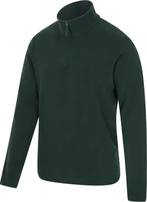 Image de Mountain Warehouse - Haut en polaire "Camber II" avec demi-zip pour homme MW830 (XXL) (Vert foncé)