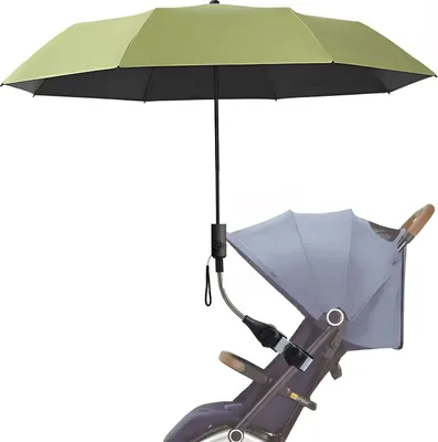 Produktbild von Kinderwagenschirm,Verstellbarer Sonnenschirm für den Strand,Sonnenschirm,Angelschirm,Sonnenschirm,Universalschirmzubehör,Stuhl,90 cm