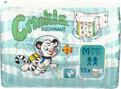 Produktbild von CRINKLZ Aquanaut Windeln M 15St PZN 14216815