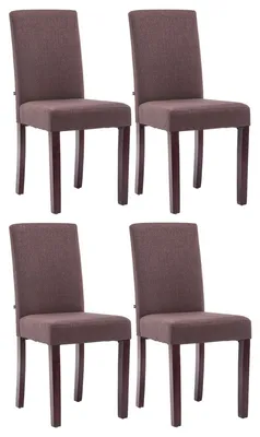Produktbild von 4er Set Esszimmerstuhl Ina Stoff cappuccino braun