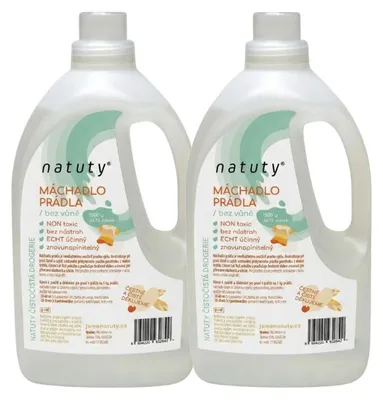 Obrázek produktu pro Natuty Máchadlo prádla bez vůně 1,5 l výhodné balení 2 ks