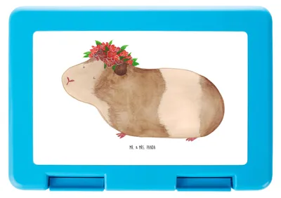 Produktbild von Mr. & Mrs. Panda Vesperbox Meerschweinchen Weisheit - Weiß - Geschenk, Spruch, Vorratsdose, Bentobox, Butterbrotdose, Lunchbox, Realität, Motivation, Bento Box, Wunder