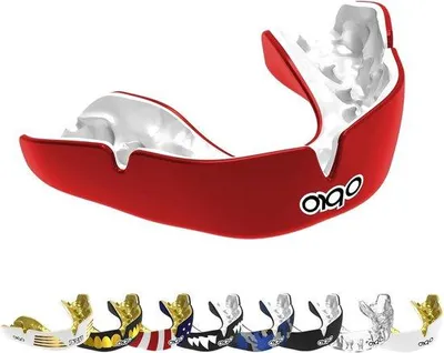 Image de Masque facial Famanu : confort et protection ultimes pour le rugby - Rouge
