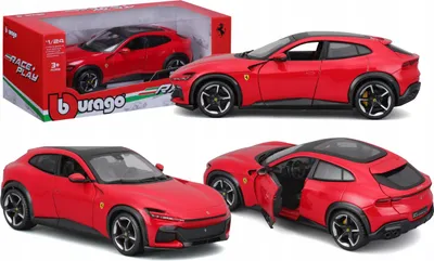 Zdjęcie produktu dla BBURAGO 18-26030, Model SUV, Wstępnie zmontowany, 1:24, Ferrari Purosangue, Metal, Plastik, 3 lat(a)