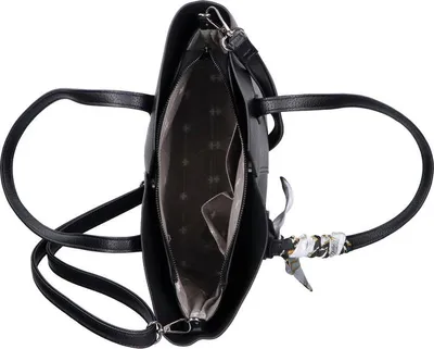Produktbild von Rieker Damen Henkeltasche mit Ziertuch am Griff H1006, Farbe:Schwarz