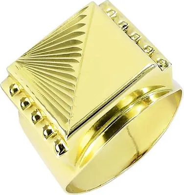 Produktbild von Gold Ring Blendung 792, 585er, Ringgröße 66, Höhe 25,4 mm, Breite 22,2 mm, Tiefe 19,6 mm, mit staatlicher Punzierung