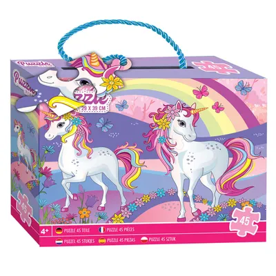 Image de Puzzle Licorne, 45 pièces.