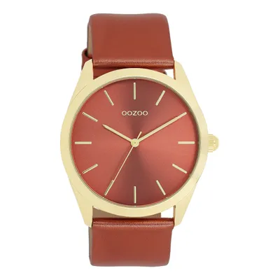 Immagine prodotto di Oozoo orologio da polso in pelle rossa Orologi da donna analogici al quarzo UOC11335