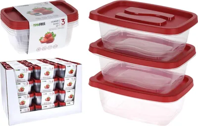 Produktbild von 4 x Vorratsdosen Aufbewahrungsbox 3 Stück