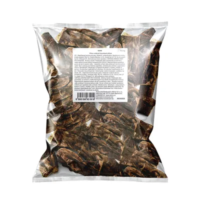 Produktbild von Akinu Sušené plíce pamlsek pro psy 6-10 cm 1 kg