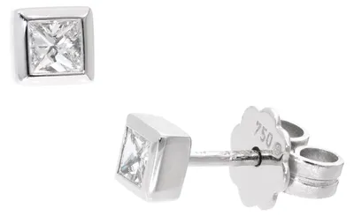 Produktbild von GLIZZ GL1682 Damen-Ohrringe Weißgold 750 Diamant-Ohrstecker