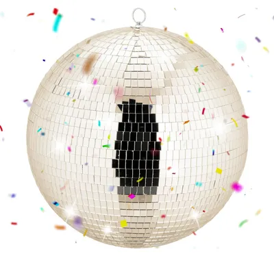Image de Boule disco 40 cm - Grande décoration de fête à suspendre