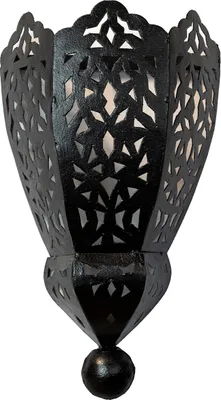 Zdjęcie produktu dla Marokańska lampa ścienna Rida 30cm | Ręcznie wykonana w stylu vintage boho