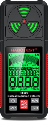 Produktbild von HABOTEST HT629 Kernstrahlungsdetektor Geigerzaehler Roentgen-Y-Strahlen-ŠÂ-Strahlendetektor LCD-Display Marmor-Radioaktivitaetstester Persoenliches Dosimeter
