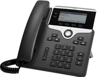 Produktbild von Cisco Third Party IP Phone CP-7811-3PCC-K9=: - SIP, SRTP, 0 Line Keys, Anthrazit - Unterstützte Plattformen: Asterisk, Broadsoft, Centile, Metaswitch
