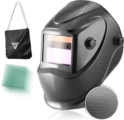 Produktbild von STAHLWERK Vollautomatik Schweißhelm ST-450RC in Carbon Optik, vollautomatisch