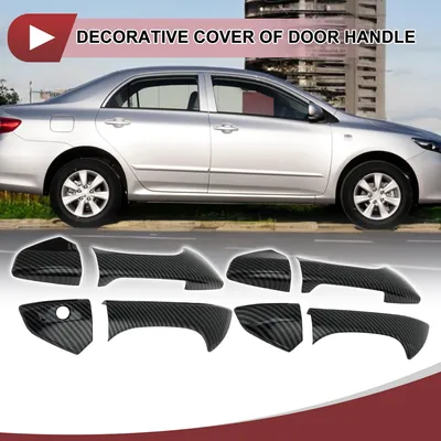 Image de Ensemble De Couvercle De Poignée De Porte De Voiture Pour Honda Accord 2008-2012 Extérieur Noir Abs