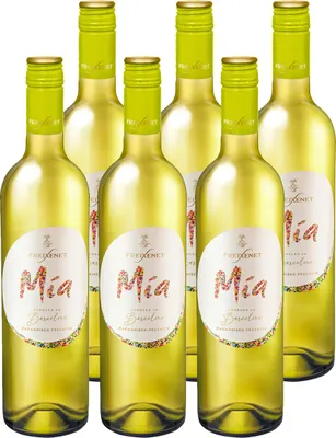 Produktbild von Mia Blanco lieblich fruchtig süßer Weißwein aus Spanien 750ml 6er Pack