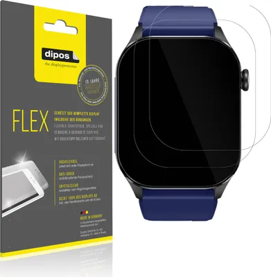 Produktbild von 2x Schutzfolie für Woneligo IDW13 1.8 Zoll Folie, 100% Displayabdeckung, dipos Flex