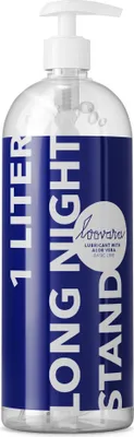 Produktbild von LOOVARA Gleitgel Sensitiv 1000 ml, Aloe Vera -Long Night Stand- XXL Flasche kondomgeeignet, Für sensible Haut, Ph-optimiert, Natürliche Inhaltsstoffe, Auf Wasserbasis