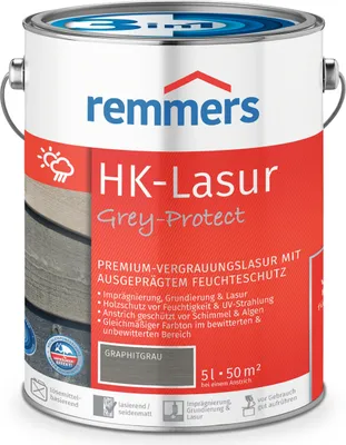 Produktbild von Remmers HK-Lasur 3in1 Grey-Protect graphitgrau (FT-25416) 5 l, Holzlasur aussen