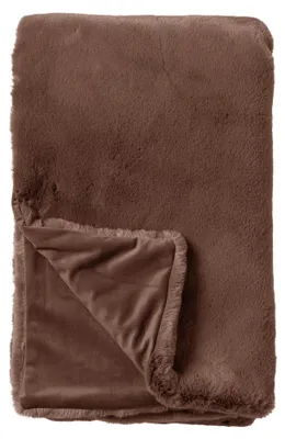 Produktbild von Dutch Decor Wohndecke Kunstfell Zinzi 140x180 cm Braun