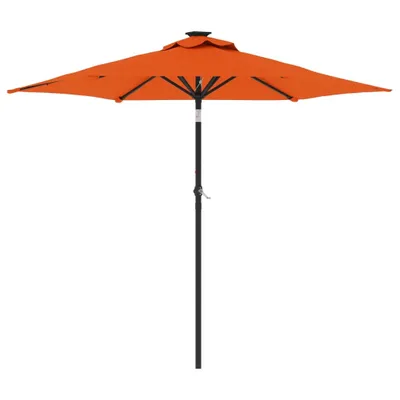 Obrázok produktu pre vidaXL Slnečník s oceľovou tyčou Terakota 225x225x212 cm