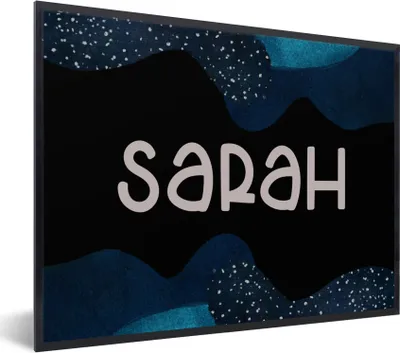Produktbild von MuchoWow® Gerahmtes Poster Sarah - Pastell - Mädchen 80x60 cm - Poster mit Schwarzem Bilderrahmen Wandposter Rahmen Foto Bilder - Schwarzem - Mit Gestell