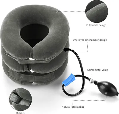 Image de Appareil de traction cervical gonflable, pour soulager les douleurs cervicales