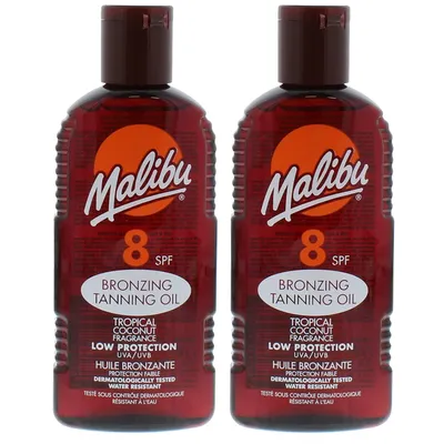 Image de Malibu Tanning Oil Olejek Do Opalania SPF8 200ml x2szt