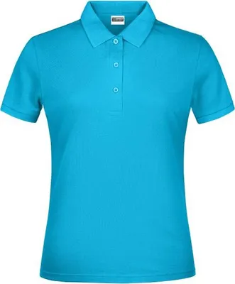 Produktbild von Promo Polo Lady Klassisches Poloshirt turquoise, Gr. M