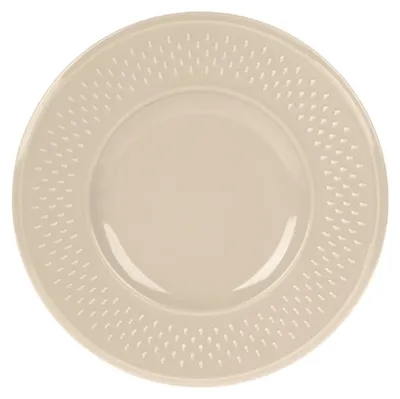 Dessertteller Steingut Reiskorn Ø 21 cm taupe