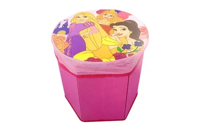 Image de Boîte de rangement pour jouets avec couvercle Disney - Princesses
